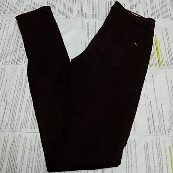 rag & bone Denim - Rag & Bone the Skinny jeans distressed wine Sz 24